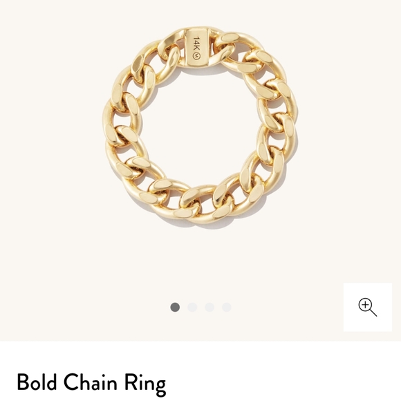 Mejuri Jewelry - NWT Mejuri Bold Chain Ring 14k gold